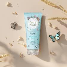 Derma Clean Hand & Face Cream with Oat Extract & Vitamin F – Moisturizing, Anti-Inflammatory, Brightening & Fast-Absorbing Formula, 75ml