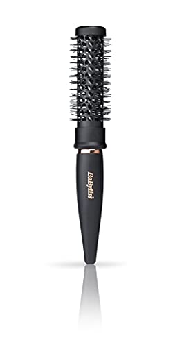 BaByliss Mini Thermal Round Hair Brush, Round Brush for Blow Drying, Black
