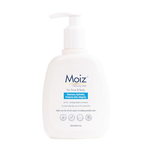 Cleansing Lotion | Face & Body Cleanser | For Sensitive Skin | With Aloe Vera & Pro-Vitamin B5 | pH 5.6 | Soap, Paraben & Sulphate Free - 200ml