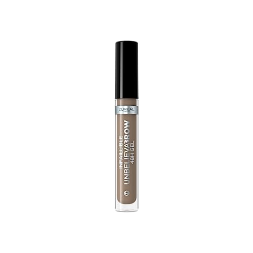 L'Oreal Paris UnbelievaBrow Long-Lasting Eyebrow Gel, Smudge-Proof, Transfer-Proof, Waterproof, 102 Cool Blonde, 1 Count (Pack of 1)