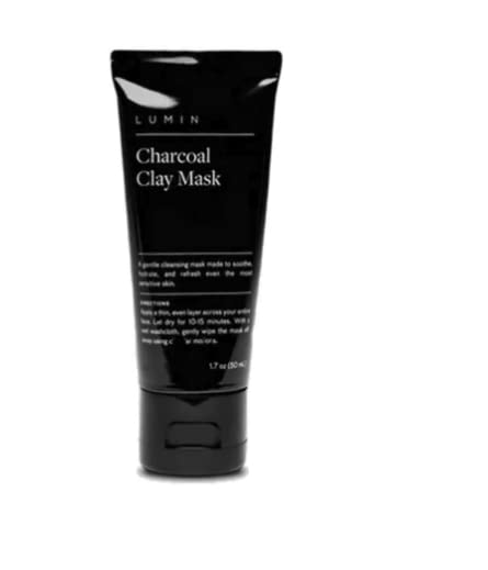 Lumin Skin Charcoal Purifying Black Clay Face Mask for Men 50 ml