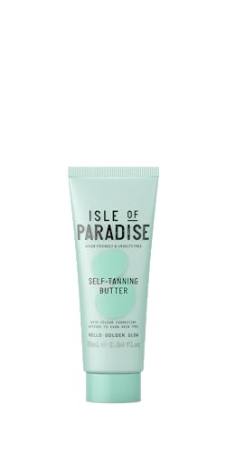 Isle of Paradise Self Tan Butter (75 ml) Gradual Self Tan Butter, Combining Skin Care and Self Tanning, Natural Ingredients & Vegan
