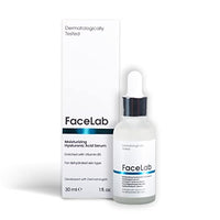 FaceLab Hyaluronic Acid Serum, Deep Hydration, Anti-Aging, Reduces Fine Lines and Wrinkles, Soothes Irritated Skin, Improves Texture, for All Skin Types, 30ml