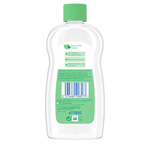 Johnson's Baby Johnson's Aloe Vera Baby Oil 300ml – Leaves Skin Soft and Smooth – Ideal for Delicate Skin