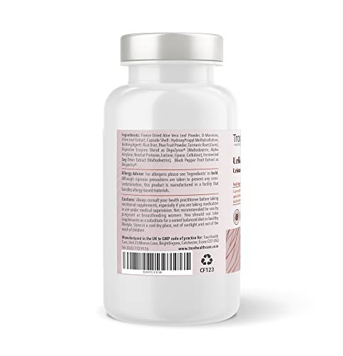 Troo Health Care Urika Flow Urinary Bladder Biofilm Support 60 Capsules - D-Mannose, Digestive Enzymes and Selected Botanicals for Systemic Urinary, Bladder Wall and Immune Support