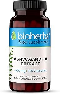 300 Ashwagandha high Strength Cortisol Reducing Supplements Capsules Extract 400mg per Ashwagandha Capsule and 1600 Daily dose. Ashwagandha Capsules Cortisol Blocker by BIOHERBA