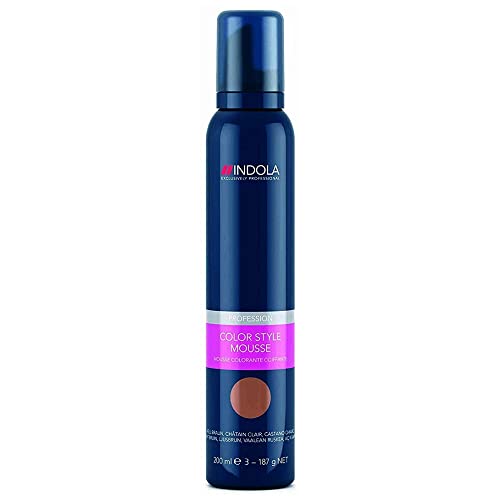 Indola Hair Colour Style Foam, 200 Milliliters, Middle Brown