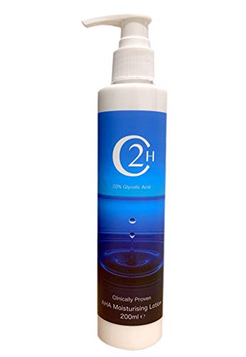 C2H Glycolic Acid 20% Body and Face Moisturising Cream Peel 200ml AHA Alpha Hydroxy Acids