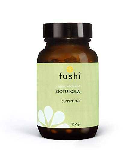 Fushi Organic Gotu Kola Capsules, 60 Caps | Fresh-Ground Whole Food | Ayurvedic Herb for Memory & Concentration | Helps Skin Problems, Varicose Veins & Wounds | Ethical & Vegan | Made in the UK