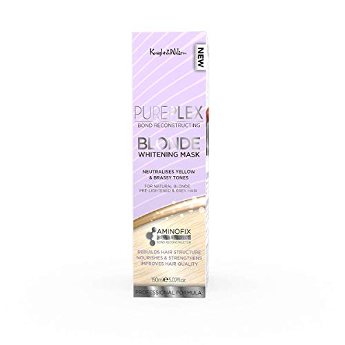 Knight & Wilson PurePlex Whitening Mask – Professional Toning Formula Nourishes & Rebuilds – With Aminofix to Protect & Restore