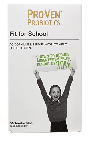Proven Probiotics Fit for School Chewable Tablets - Pack of 30 White