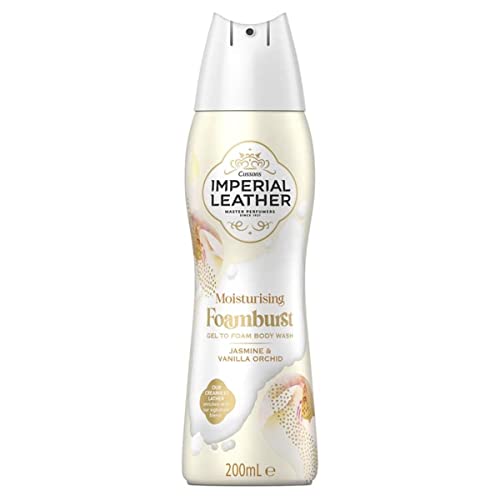 IMPERIAL LEATHER Moisturising Foamburst Gel to Foam Body Wash Jasmine & Vanilla Orchid 200ml
