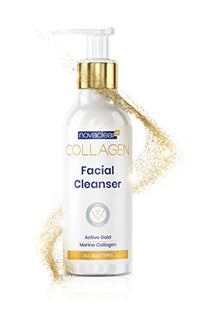 Novaclear Collagen Facial Cleanser - With Marine Collagen and Active Gold
