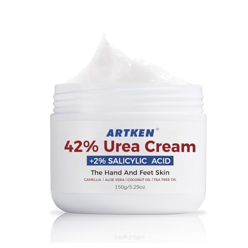 Tongyend Urea Foot Cream 42% for Cracked Heels, Dry Skin and Calluses, Deep Moisturizing Foot Care Lotion, Heel Balm, Softens and Nourishes Feet, Knees and Hands, Maximum Strength Urea Cream for Men Women-150g
