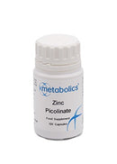 Zinc Picolinate Capsules — Zinc Supplement Pot of 120 Capsules (13.8 mg zinc) 69 mg — Promotes Healthy Hair, Skin & Nails | Additive Free