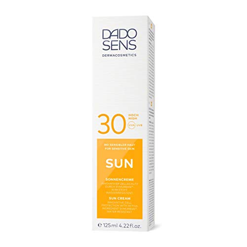 Dado Sens Sun Cream SPF 30 125 ml – Specially developed Sun Protection for Sensitive and Allergy Prone Skin – with High Sun Protection Factor SPF 30