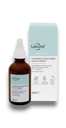 Generic Lacura - Aldi | Daily Haircare - Hydrate & Moisturise Scalp Serum | Hyaluronic Acid, Amino Acids, Overnight Treatment - All Hair Types | 60mL