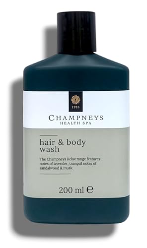 Generic Champney Health Spa | Hair & Body Wash - Relax Range | With Notes of Lavender, Tranquil Notes of Sandalwood & Musk | 200mL