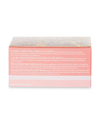 Gift Pink Clay And Golden Glow Multi Mask Brightening Pores Refining Face Hydrating Radiance Enhancer 100ml