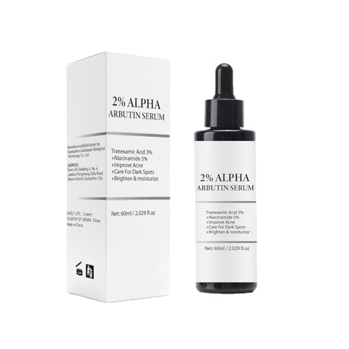 Tongyend 2% Alpha Arbutin Serum for Pigmentation & Dark Spots Removal | Antipigmentation Face Serum For Men & Women with Hyaluronic Acid to Remove Blemishes, Acne Marks & Tanning