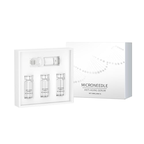 ISBEAUSOLS 3Pcs Micro Infusion Facial Serum Set, Hyaluronic Acid Microneedling Essence for Glowing Skin, Gla-Mory Micro Infusion System for for Wrinkles, Hyaluronic Acid Microneedling with Roller