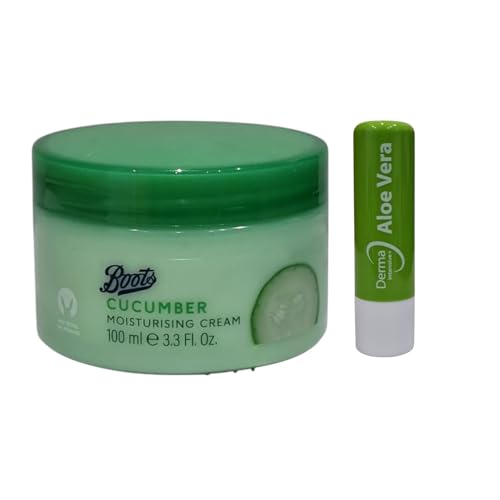 Generic Cucumber Moisturising Cream,nourished & beautifully soft skin 100mL With Free Aloe Vera Lip Balm