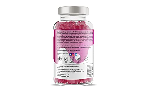Pharmanostix VitaKids Multivitamin & Minerals Gummies, 150 Natural Berry Flavour Gummies, 4 Months’ Supply, 12 Essential Children’s Vitamins, Vegan, Gelatine & Gluten Free, includes Vit A, C, E and D