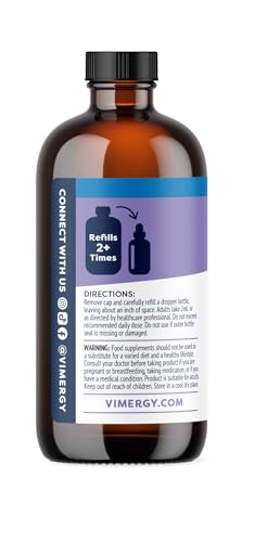 Vimergy Liquid Zinc 240 mL – 240 Servings – Liquid Zinc Supplement – Supports Immunity, Metabolism & Bone – Antioxidant – No Refined Sugar – Gluten-Free Non-GMO Kosher Vegan/Paleo Friendly