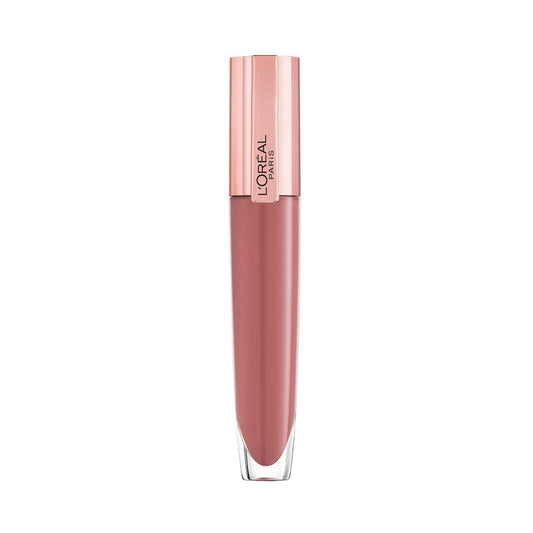 L'Oréal Paris Lip Gloss, Plumping and Hydrating, with Hyaluronic Acid and Collagen Complex, Glow Paradise Balm-In-Gloss, 404 I Assert, 7 ml