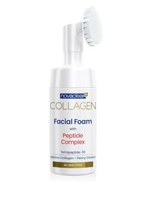 Novaclear Collagen Facial Foam with Peptide Complex, skin cleansing, firming, strong anti-oxidant, revitalizing, with Tetrapeptide-30, Marine Collagen, Peony Extract and Caviar extract 100 ml