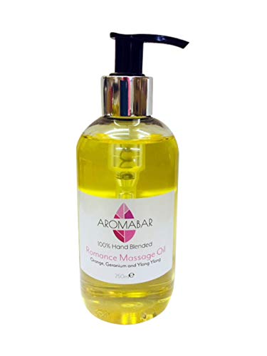 Aromabar Romance Massage Oil 250ml with Orange, Geranium and Ylang Ylang Essential Oils