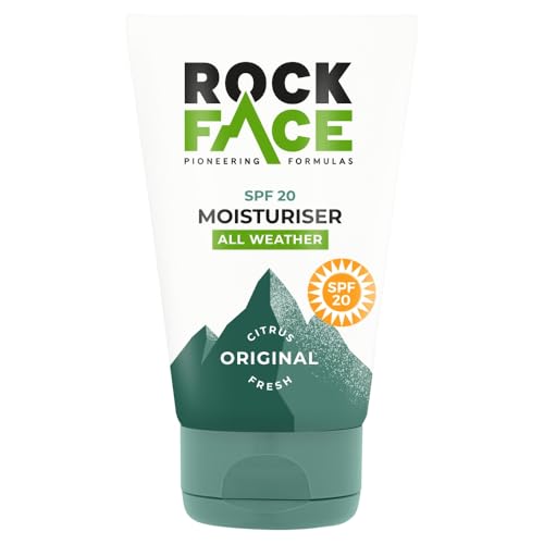 Rockface Rock Face Men's Moisturiser, SPF 20, All Weather Daily Face Cream, 100ml