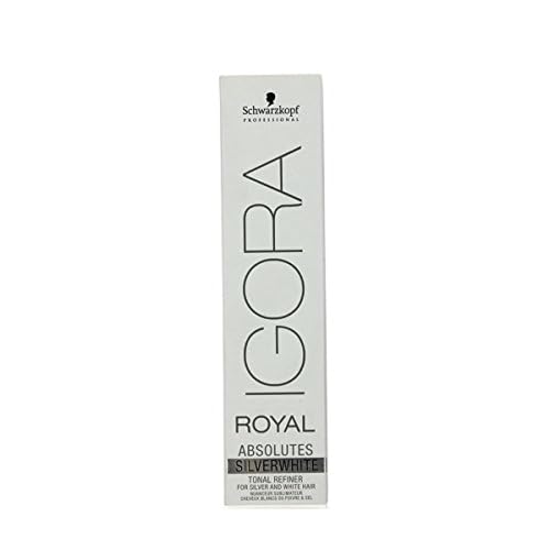 Schwarzkopf SCHWARZKOPF IGORA ROYAL ABSOLUTES SILVER WHITE PERMANENT HAIR DYE 60ml - SLATE GREY