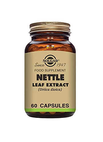 Solgar Nettle Leaf Extract Vegetable Capsules - Pack of 60 - Rich in Antioxidants - Vegan and Kosher