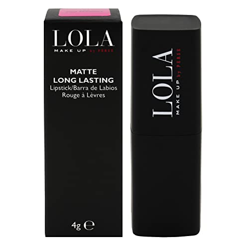 Lola Make-Up Matte Long Lasting Lipstick, Red, Enriched With Vitamin E & Jojoba Oil, Vegan, No. 112 Very Berry