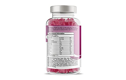 Pharmanostix VitaKids Multivitamin & Minerals Gummies, 150 Natural Berry Flavour Gummies, 4 Months’ Supply, 12 Essential Children’s Vitamins, Vegan, Gelatine & Gluten Free, includes Vit A, C, E and D