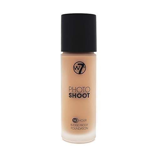 W7 Photoshoot Foundation - Rich and Full Formula - Long Wear, Budge-Proof Coverage (Natural Beige)