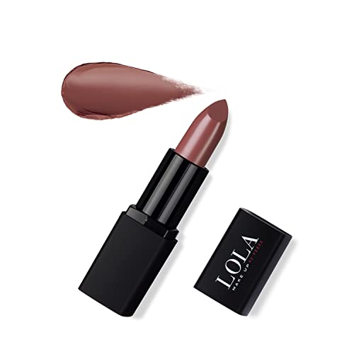 Lola Make Up by Perse Lola Make-Up Intense Colour Lipstick, Rich Pigmentation, Long Lasting, Enriched With Hyaluronic Acid, Vitamins And Mango Butter, Vegan No. 012 Mocca