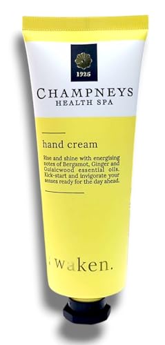 Generic Champney Health Spa | Awaken Hand Cream with Bergamot, Ginger and Guaiaicwood Essential Oils | Kick-Start & Invigorate Your Senses Ready For The Day Ahead | 75mL
