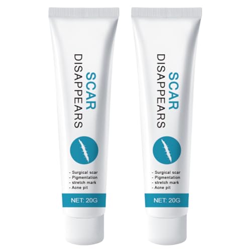 2PCS Scar Cream - Scar Removal Cream - Scar Treatment, Skin Repair Cream for Burn, Surgery & Stretch Marks