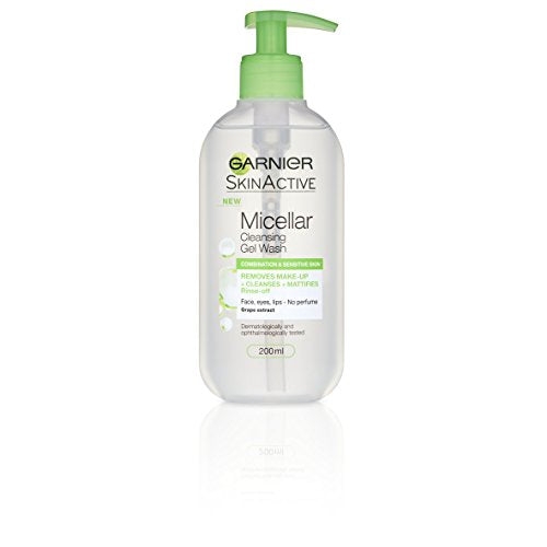 Garnier Micellar Gel Face Wash Combination Skin 200ml 3600542011488