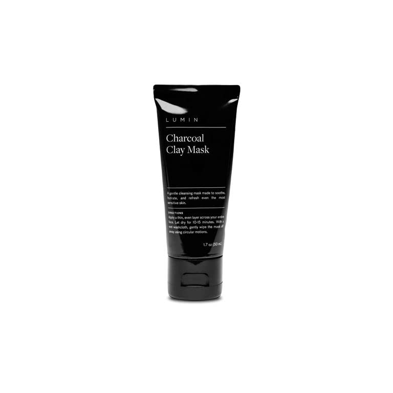 Lumin Skin Charcoal Purifying Black Clay Face Mask for Men 50 ml