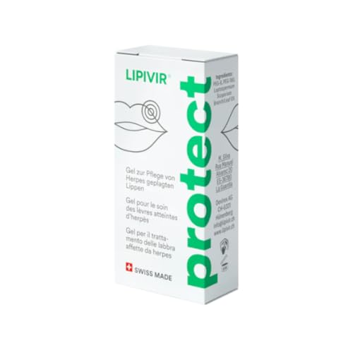 Lipivir PROTECT Cold Sore Prevention Gel – Vegan, Cruelty-Free, Transparent Formula with Manuka Oil – 2.5g