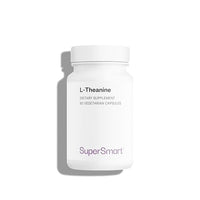 SUPERSMART Supersmart - L-Theanine 400 mg Per Day - L-Theanine Supplement - Promotes Brain Functions - Supports Memory, Concentration, Relaxation & Calmness | Gluten Free - 60 Vegetarian Capsules