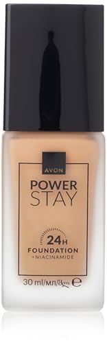Avon Power Stay 24 Hour Longwear Foundation SPF10, Creamy Natural 230N,Colour Lock Technology, Breathable, Natural-Looking Formula, 35 Shades, Cruelty Free