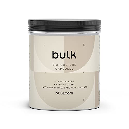 Bulk Complete Bio-Culture, Probiotic Capsules, Pack of 180, Packaging May Vary