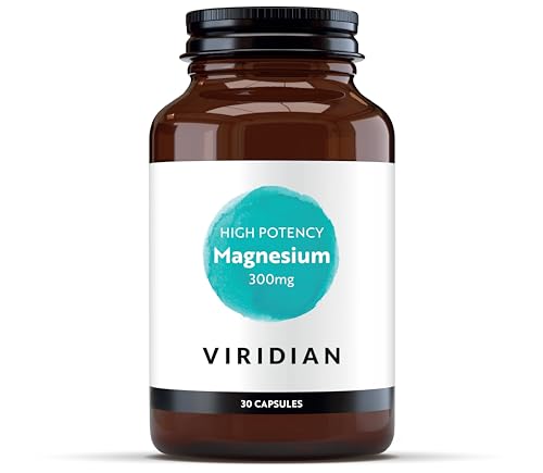 Viridian - High Potency Magnesium 300mg 30 Capsules | Vegan Formula | Supports Energy, Reduces Tiredness & Fatigue | No Artificial Fillers, Ethically Sourced