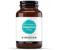 Viridian - High Potency Magnesium 300mg 30 Capsules | Vegan Formula | Supports Energy, Reduces Tiredness & Fatigue | No Artificial Fillers, Ethically Sourced