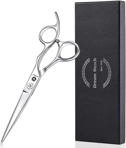 Dream Reach 6 in Hairdressing Scissors, Pro Straight Barber Scissors 440C