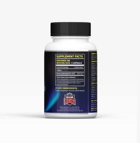 Liver Support, Pure Tauroursodeoxycholic Acid (TUDCA) 60 Capsules Nutrition King